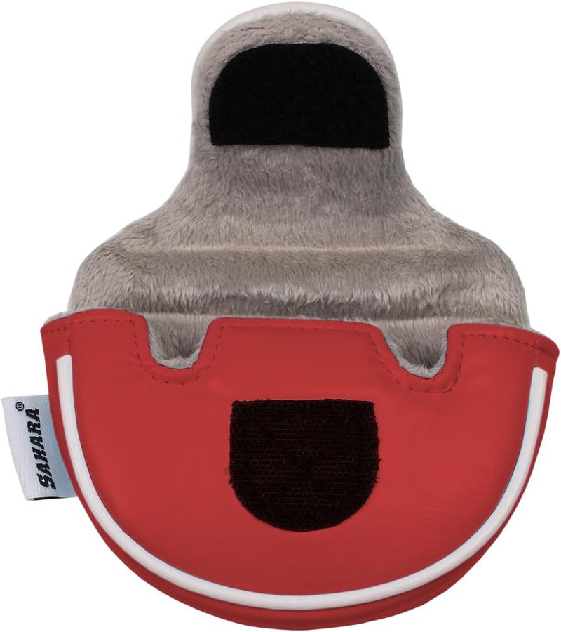Hireko Sahara No-Logo Synthetic Leather Mallet Putter Headcover - Image 2